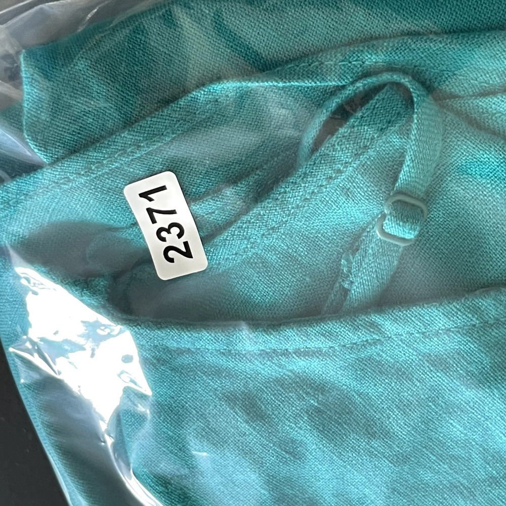 J Crew Gwyneth Linen Maxi Dress Womens 16T Green Coastal Minimal Beach NWT - Picture 16 of 16